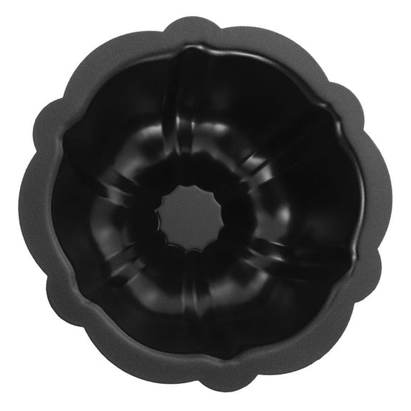 COMPUKAS Carbon Steel Mini Cake Mold with Fluted Design, Easy Release Pudding Pan for Home Baking, 1 Piece