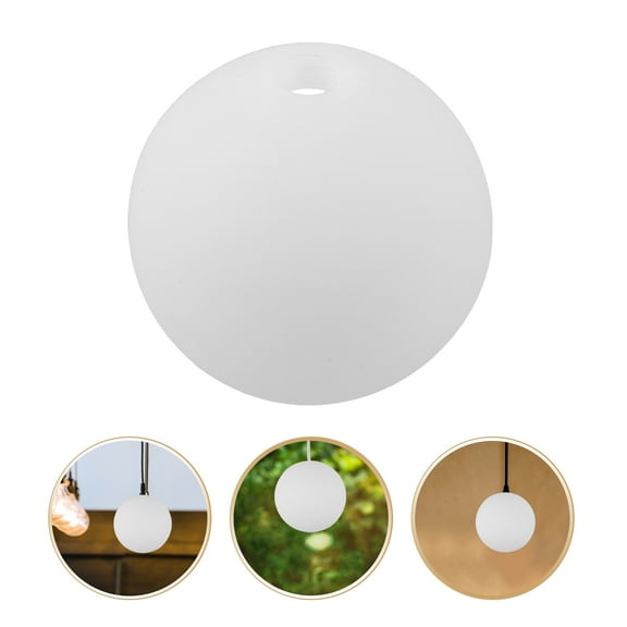 COMPUKAS Bathroom Light Cover Round Ceiling Lampshade White 1Pcs
