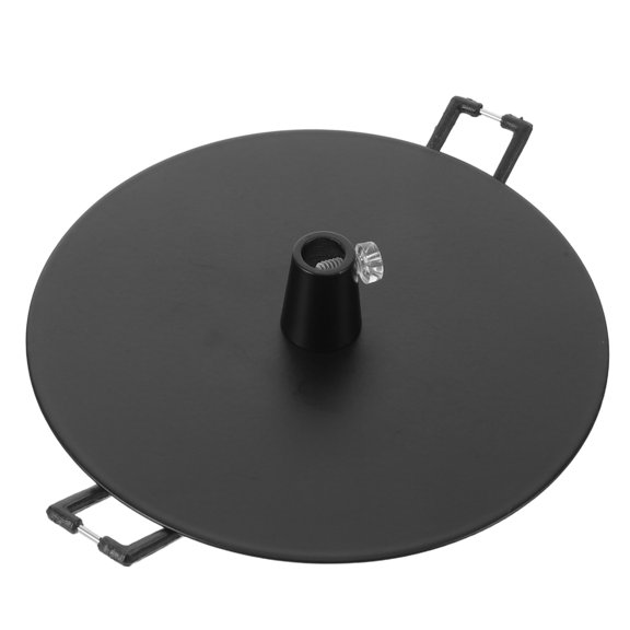 COMPUKAS Ceiling Mount Light Base Plate in Black for Easy Installation and Modern Look