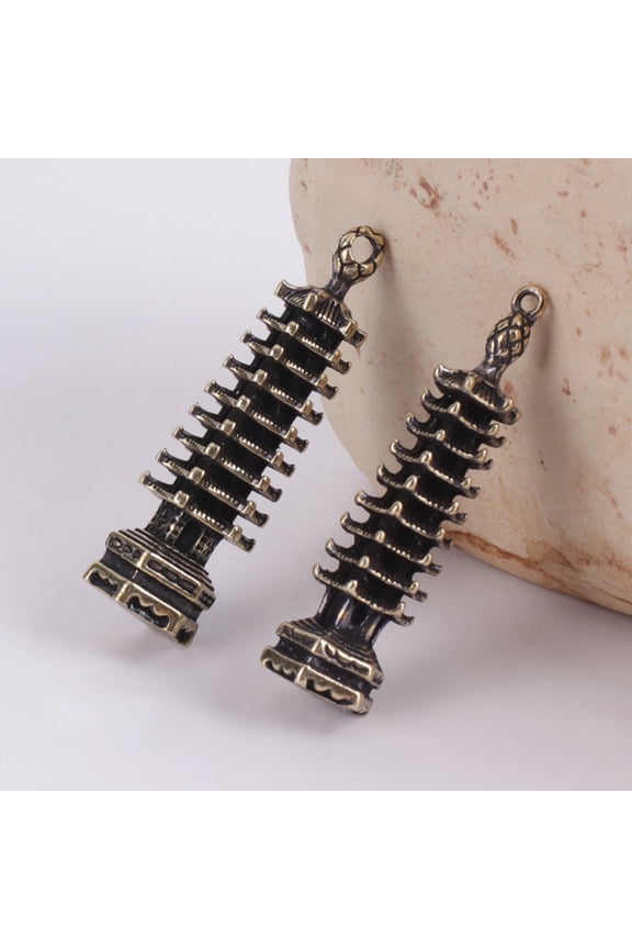 Chinese Keychain Brass Assorted Color 1Pack Decorative Key for Everyday Use