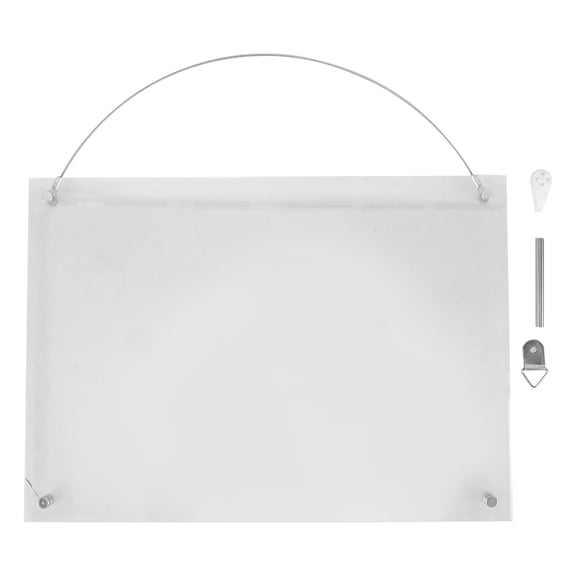 COMPUKAS Clear Acrylic Certificate Frame Secure Fit for Office Wall Hanging
