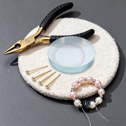 COMPUKAS Clear Glass Paperweight and Display Block for Jewelry and Decorative Figurine Presentation
