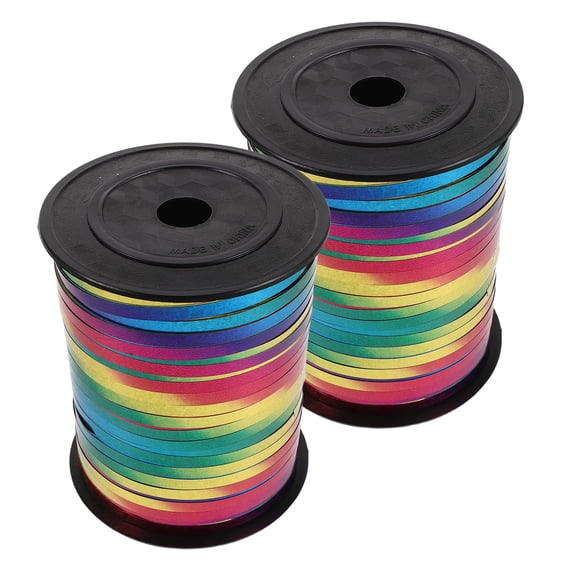COMPUKAS Colorful Metallic Balloon String Ribbon 500 Yards for Floral and Party Decor