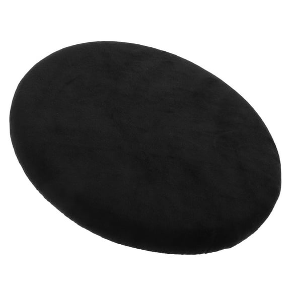 COMPUKAS Comfort Memory Foam Round Chair Seat Pad for Home Black 15 Inch Round Design Polyester Fiber