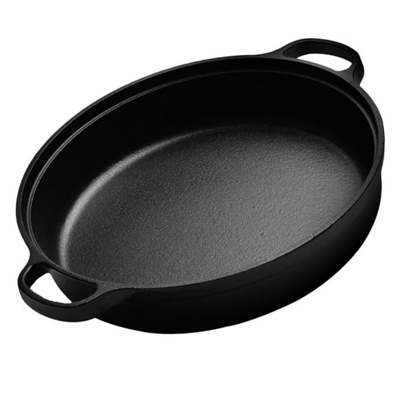 COMPUKAS Cooking Cast Iron Pan Stew Pot Black Cooking Household Japanese Cuisine 1Pack