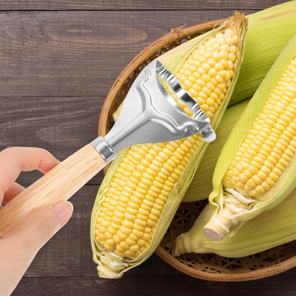 COMPUKAS Corn Threshing 2Pcs Wood Kitchen Tool For Family Cooking