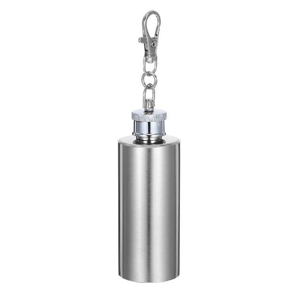 COMPUKAS Cylindrical Whiskey Flask For Men Women Suitable For Outdoor Camping 1Pcs