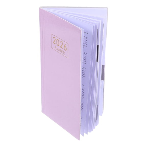 COMPUKAS Daily Planner Notebook Pink Paper for Academic Use 1Pack