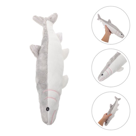 COMPUKAS Decorative Fish Pillow Soft Plush Animal Shaped Cushion for Home Decor Multicolor Fish