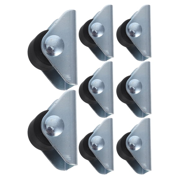 COMPUKAS Quiet Smooth Drawer Caster Rollers with Iron and Nylon Wheels for Furniture, Home, Office Use