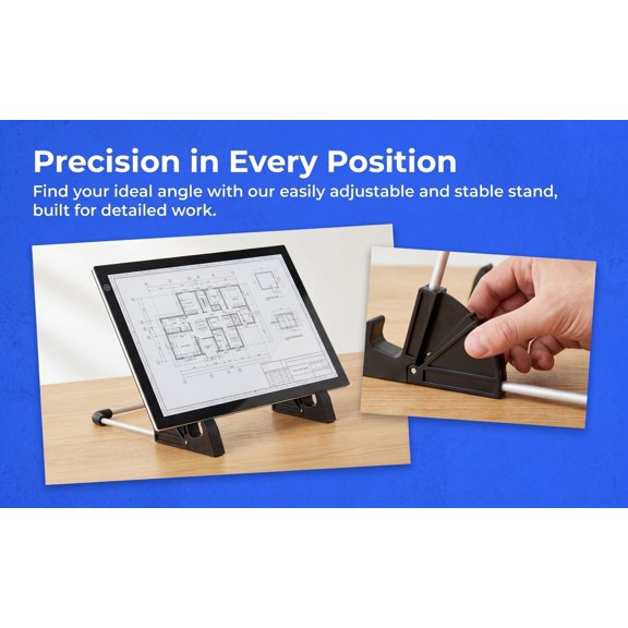 COMPUKAS Tracing Light Box Stand Multi Color Adjustable Angle for Artists and Designers