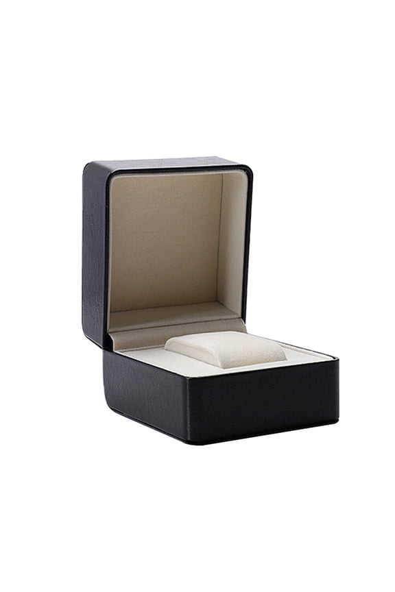 Durable Black Watch Case with Cushion for Secure Wrist Watch Display and Storage