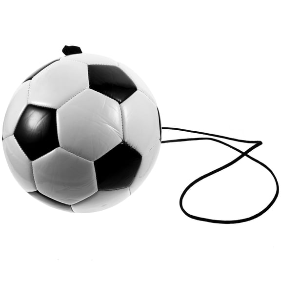 COMPUKAS Adjustable Handle Football Trainer with Cord for Effective Soccer Training and Practice Sessions