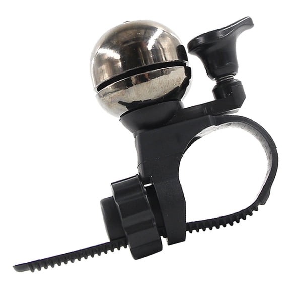 COMPUKAS Durable Plated Silver Bike Handlebar Bell Loud Crisp Ring Suitable for Most Bicycles and Scooters