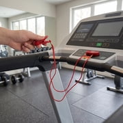 COMPUKAS Red Treadmill Safety Key with Double Prong for Universal Compatibility and Secure Machine Operation