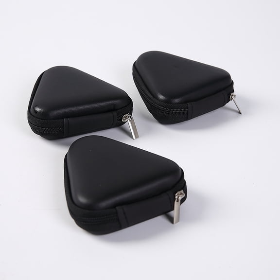 COMPUKAS Earbud Pouch Headphone Case Black Shockproof Everyday Use 1Pcs