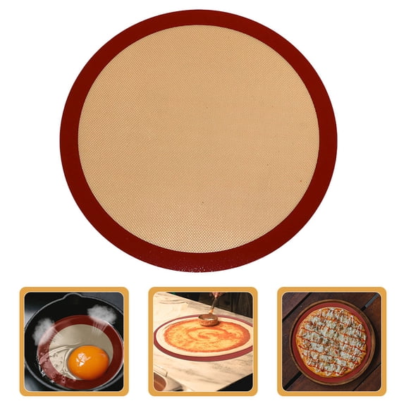 COMPUKAS Easy Clean Round Mat Nonstick Silicone for Kitchen Use 1Pcs
