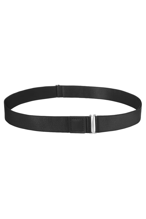Elastic Nylon Shirt Lock Belt in Black for Shirt Holding with and Anti Slip Feature
