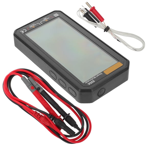 COMPUKAS Digital Electrical Multimeter for Home Use, Lightweight Voltage and Current Tester, Black Handheld Meter