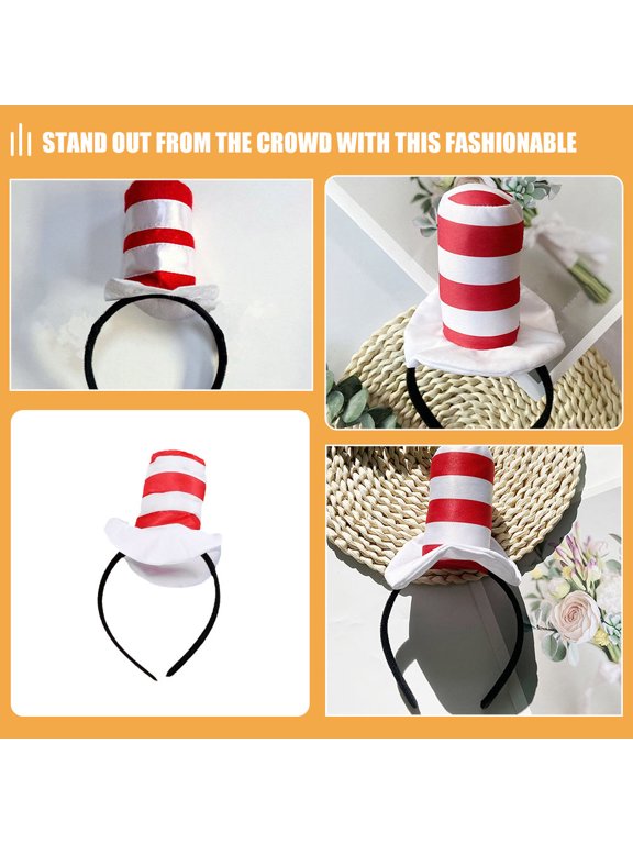 Elegant Party Headband with Hat Design Hair Hoop for Stage and Festival Wear in Multiple Colors
