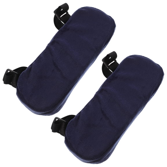 COMPUKAS Ergonomic Armrest Pads for Computer Chair 1 Pair in Dark Blue