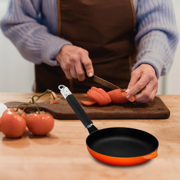 COMPUKAS Ergonomic Stainless Steel Anti-Slip Pan Handle Black for Kitchen Use