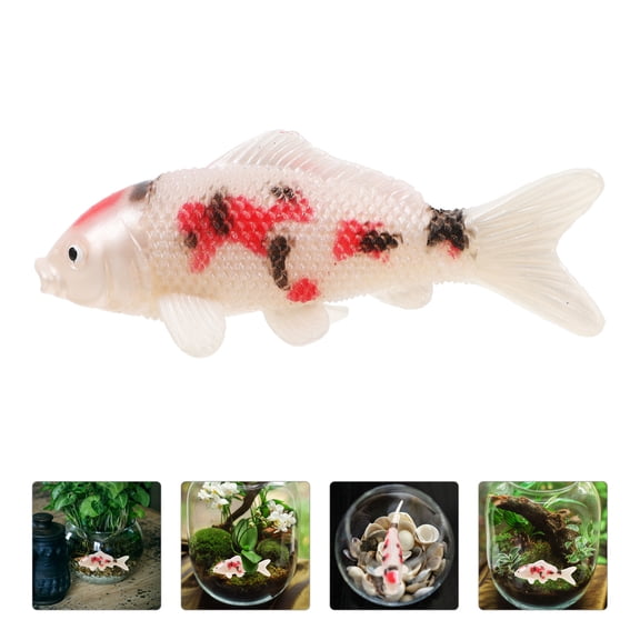 COMPUKAS Realistic Floating Aquarium Decor for Home and Office, 1 Pack Artificial Fish Decoration