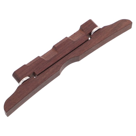 COMPUKAS Flat Top Mandolin Bridge in Coffee Color with Rosewood Construction for Performance and Practice