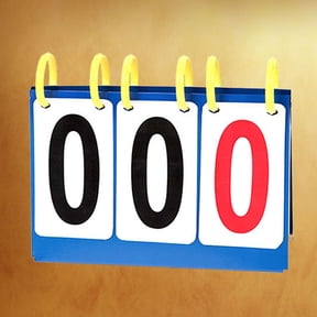 COMPUKAS Flexible PVC Scoreboard Flipper with Clear Number Display for Volleyball, Basketball, and Table Tennis Games