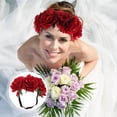 thumbnail image 1 of COMPUKAS Flower Wreath Headband Hair Floral Crown Ornament for Female Festival 1Pcs, 1 of 7