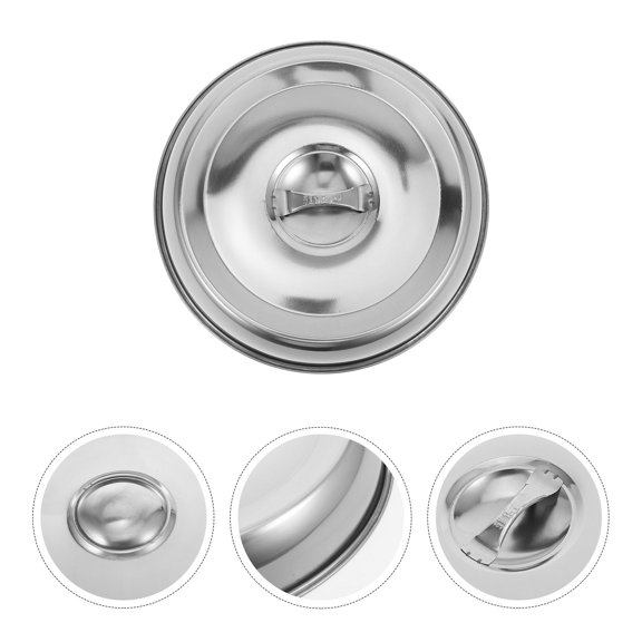 COMPUKAS Food Dome Cover Stainless Steel Portable Food Lid For Kitchenware 1Set