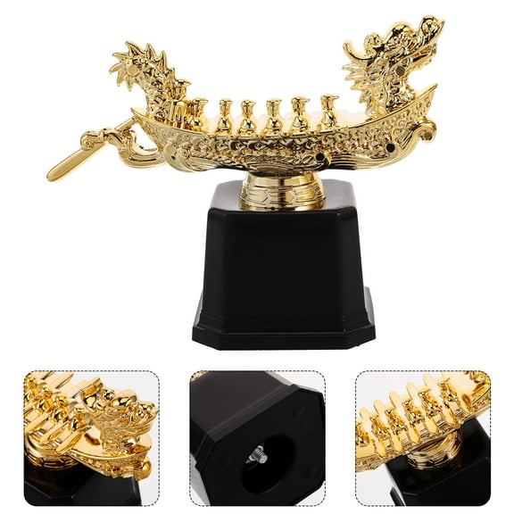 COMPUKAS Funny Trophy Award Plastic Boat Shape Recognition of Excellence 1Pack