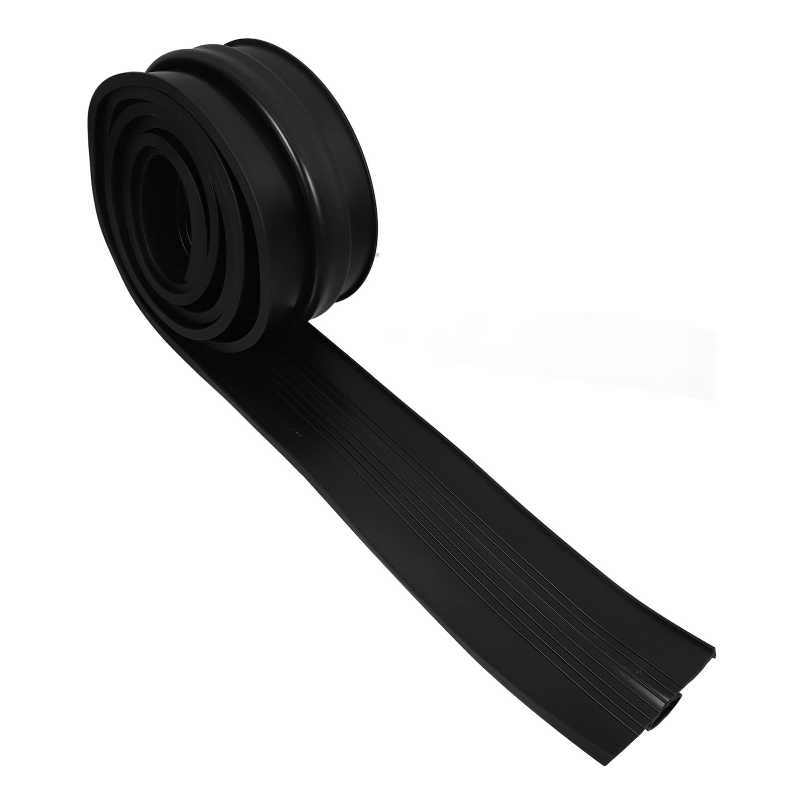 COMPUKAS Black Garage Door Bottom Seal Rubber Weather Stripping Strip 1 Set