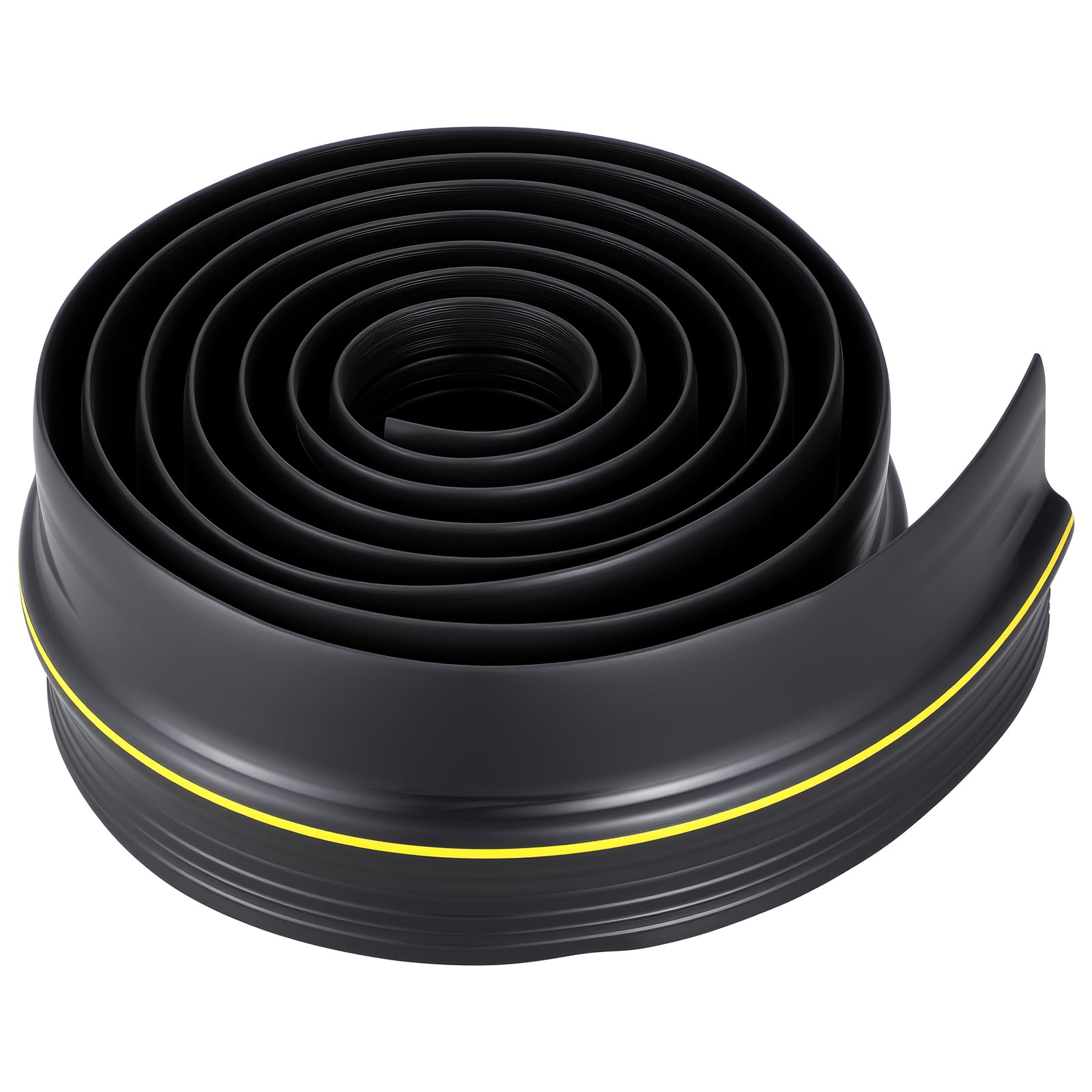 COMPUKAS Black Rubber Garage Door Weather Seal Strip 3 Meter for Noise Reduction, Weatherproofing, and Enhanced Security