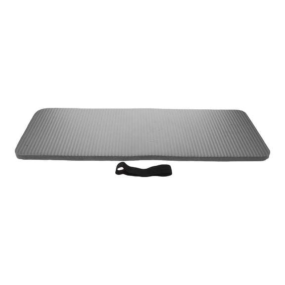 COMPUKAS Grey Yoga Knee Support Mat with Shock Absorbing Cushion for Planks, Floor Exercises, and Workout Comfort