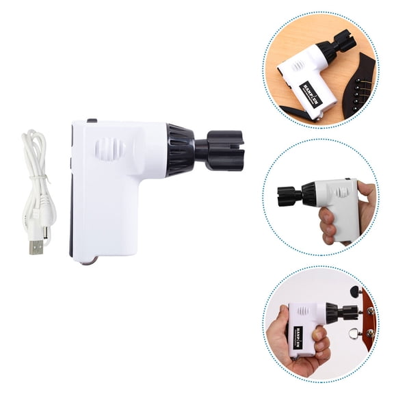 COMPUKAS Guitar String Winder 1Pack for Guitarists in White 12x0.39in
