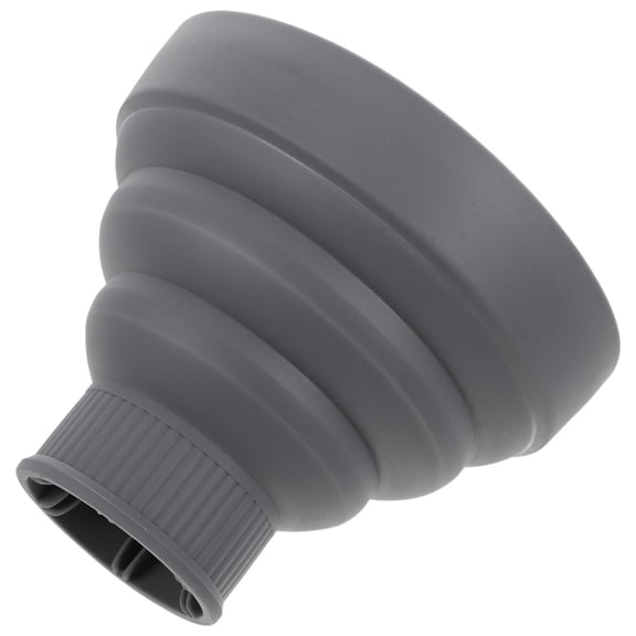 COMPUKAS Hair Dryer Concentrator Attachment Grey Silicone for Airflow Direction 1Pack