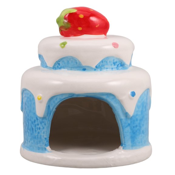 COMPUKAS Hamster Hideout Cool Ceramic Bed and Playhouse for Small Pets, 1 Piece