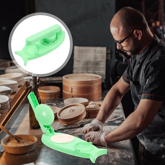 COMPUKAS Handheld Dumpling Maker Press Tool for Easy Dumplings, Ravioli, and More - Perfect Kitchen Gadget for Beginners