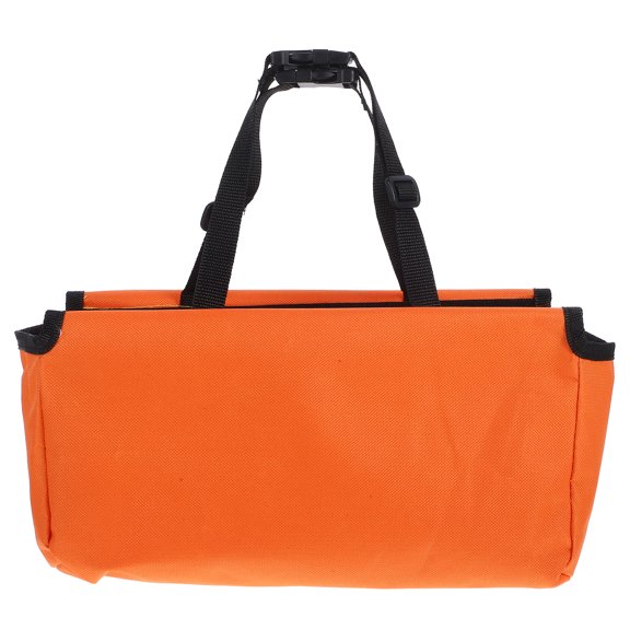 COMPUKAS Handheld Orange Ladder Tool Bag for Repairs and Renovations with Versatile Storage