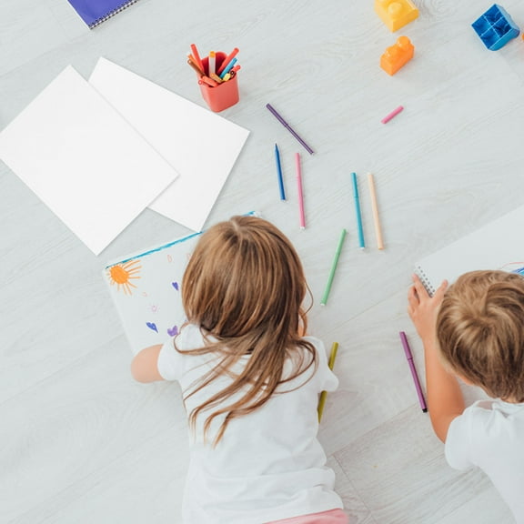 COMPUKAS Handmade Craft Papers Card Paper 40 Sheets White A4 for Entertainment and Party