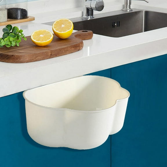 COMPUKAS Kitchen Trash Can Cloud Shaped Plastic Hanging Household Users Kitchen Use 1Set