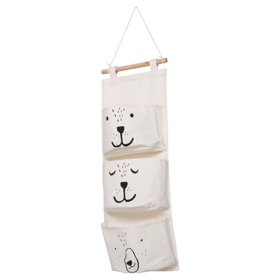 COMPUKAS Hanging Wall Storage Organizer Pocket Bag, Space-Saving Design, Simple Style, and Practical, 1 Piece