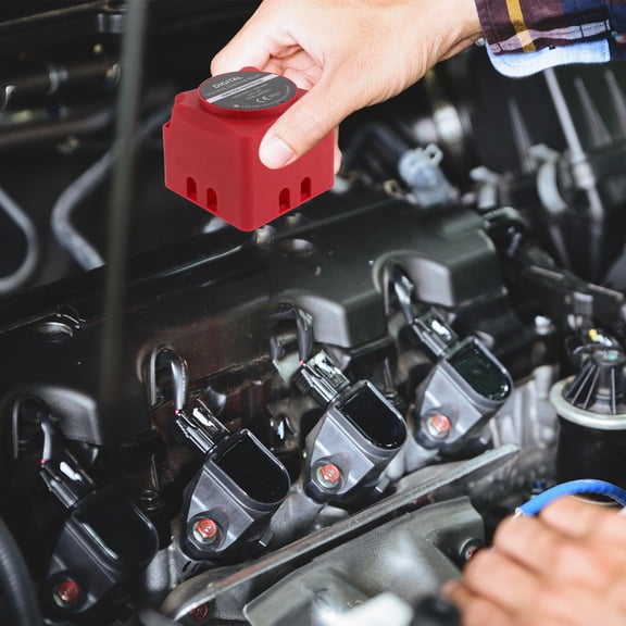 COMPUKAS Compact Red Battery Isolator Kit for Automotive Power Switching with High Current Performance