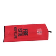 COMPUKAS Red Heavy Duty Fire Extinguisher Cover Waterproof Frostproof Fabric for Outdoor Use