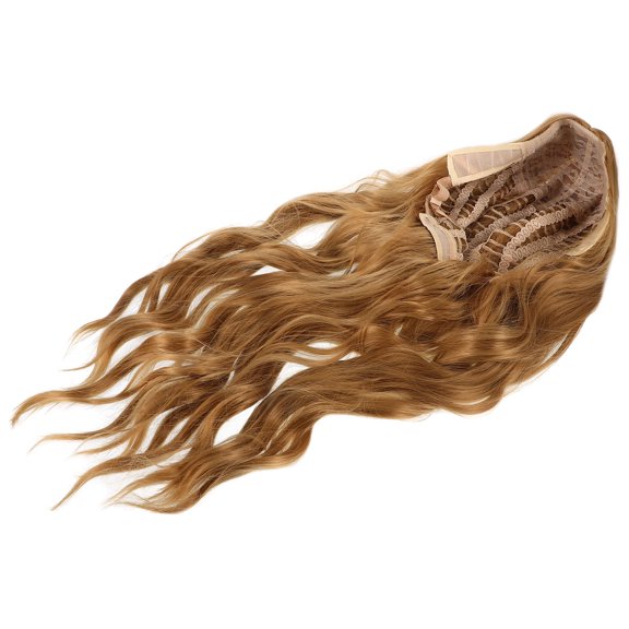 COMPUKAS High Temperature Fiber Wave Bundles Human Hair Wig for Stylish Event Use