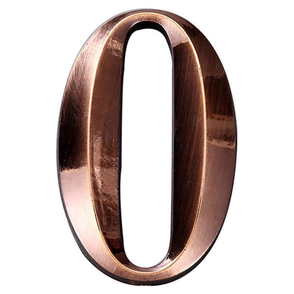 COMPUKAS House Number Plate 10Pcs 5Cm Dark Brown Address Numbers for Homeowners Hotel Managers