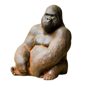 COMPUKAS Small Iron Craft Statue Animal Figurine Desktop Ornament for Home Decor and Office Display