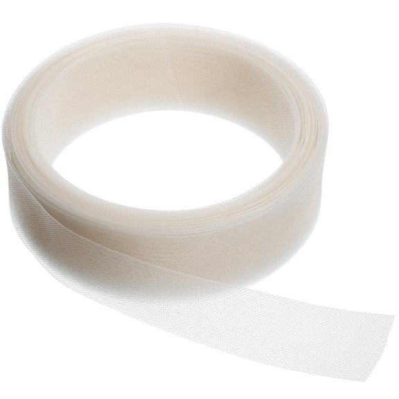 COMPUKAS Ivory Elastic Mesh Netting for Thread Dress Decoration and DIY Clothing Trim