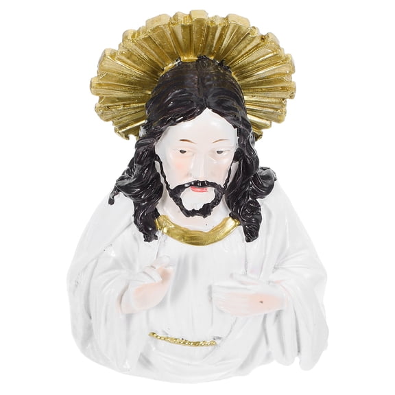 COMPUKAS Jesus Ornaments Bust Sculpture Multi Resin Home Decor Special Occasions 1Pack